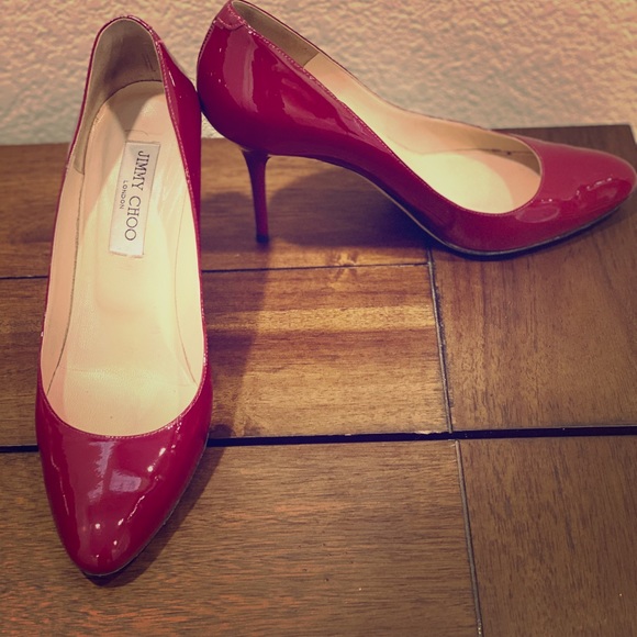 Jimmy Choo Shoes - Jimmy Choo Patent Leather Fuchsia Pump 38.5